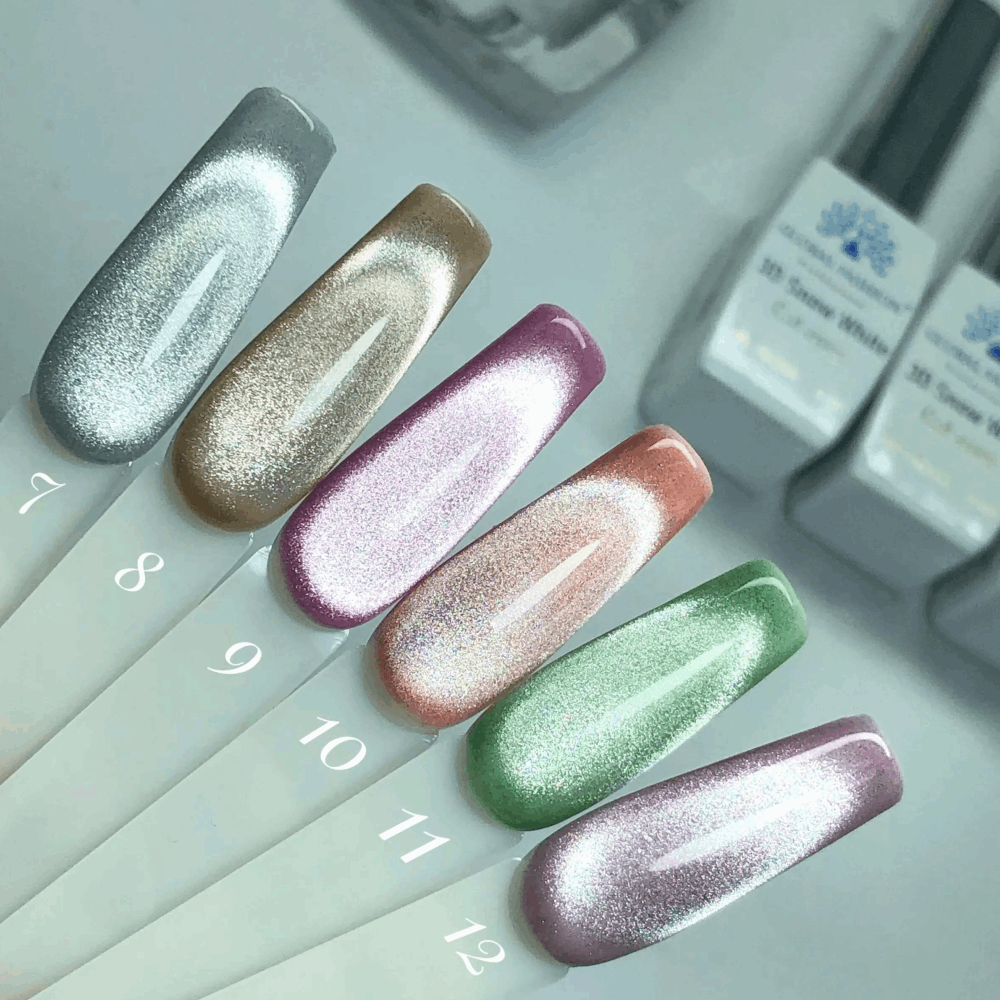 Gel Polish CAT EYE Global Fashion 3D SNOW 8ml 07