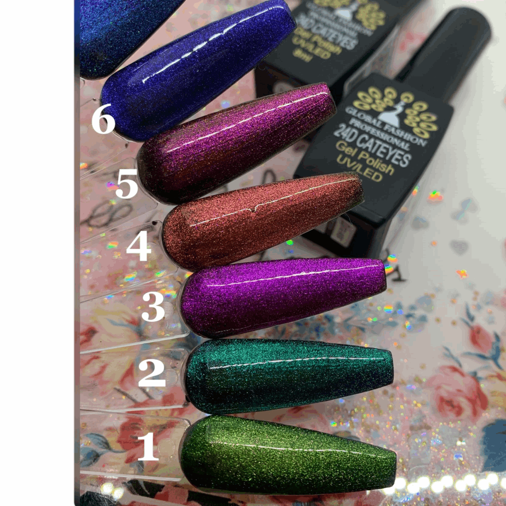 Gel Polish Cat Eye &amp; Disco Global Fashion 24D cateyes gel polish 8ml