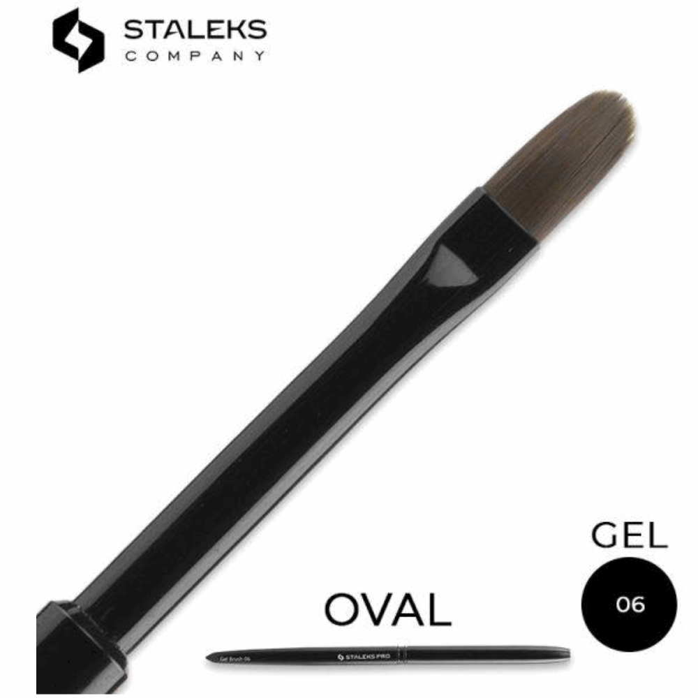 Brushes Staleks gel brush 06 synthetic fiber