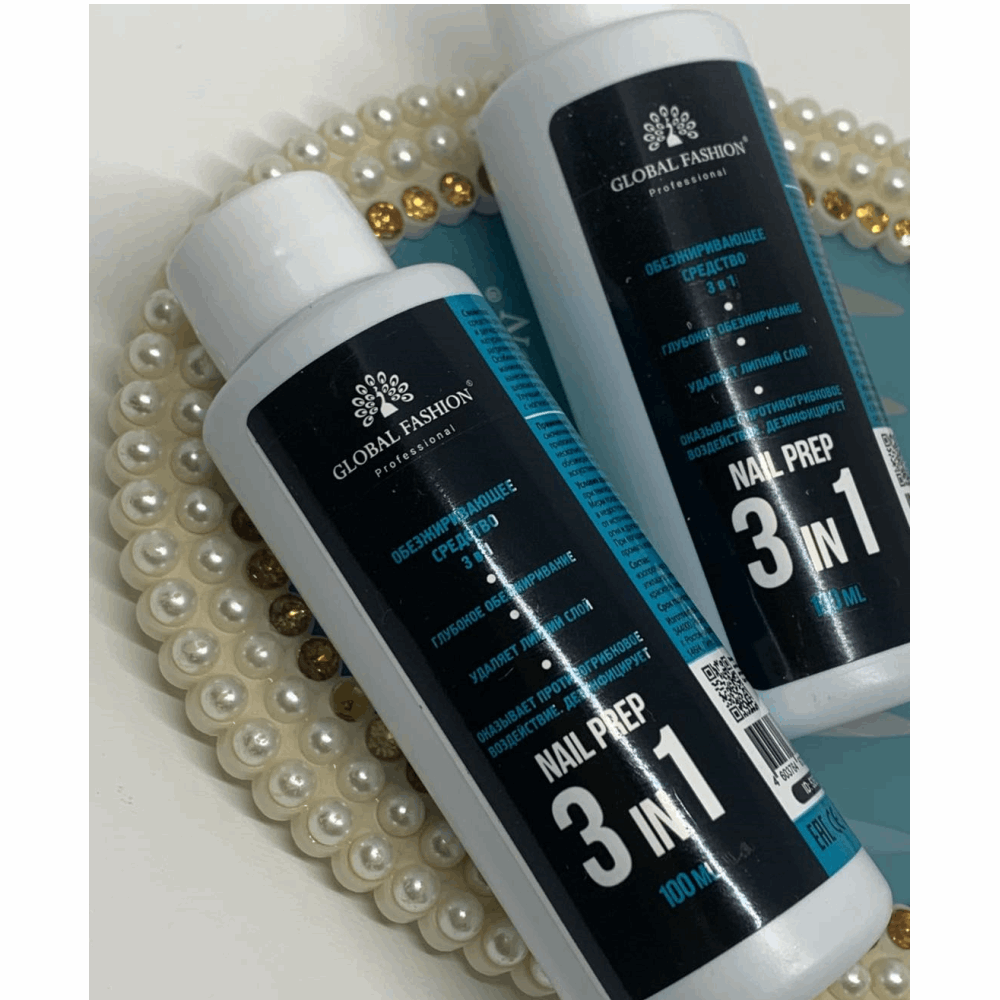 LIQUIDS FOR NAILS Global Fashion Nail prep 3 in 1