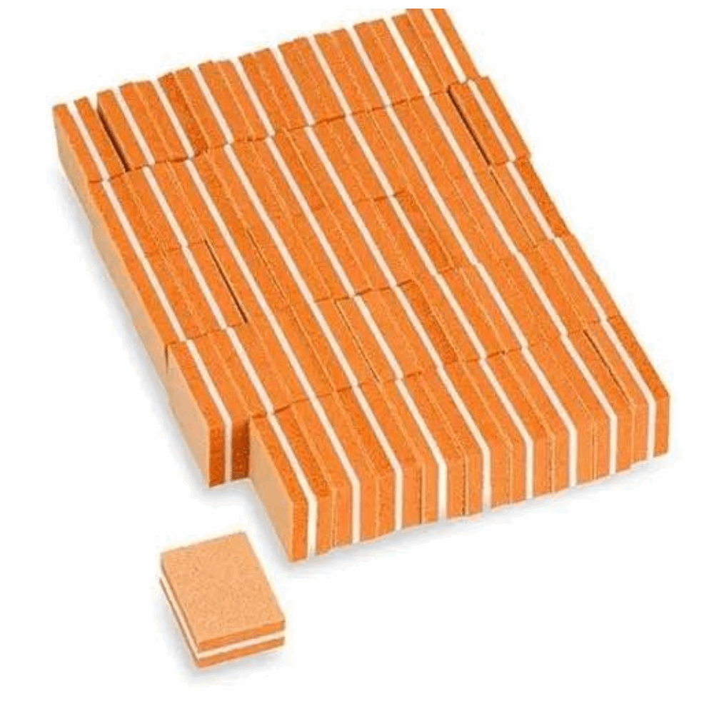 Nail files &amp; buffers MINI Buffer set 50 pcs 1,5x 2,5 cm 100/180 grit