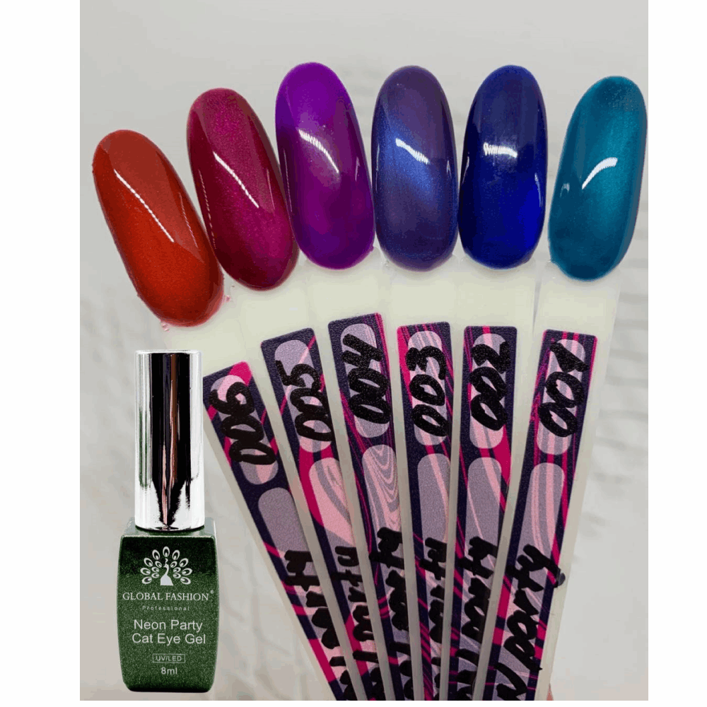 Gel Polish Cat Eye Global Fashion Neon Party cat eye gel polish 8 ml