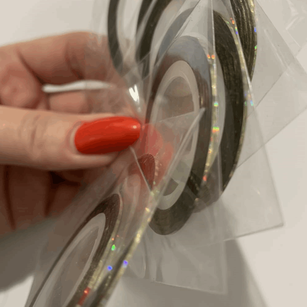 DECORE Ribbon gold holographic