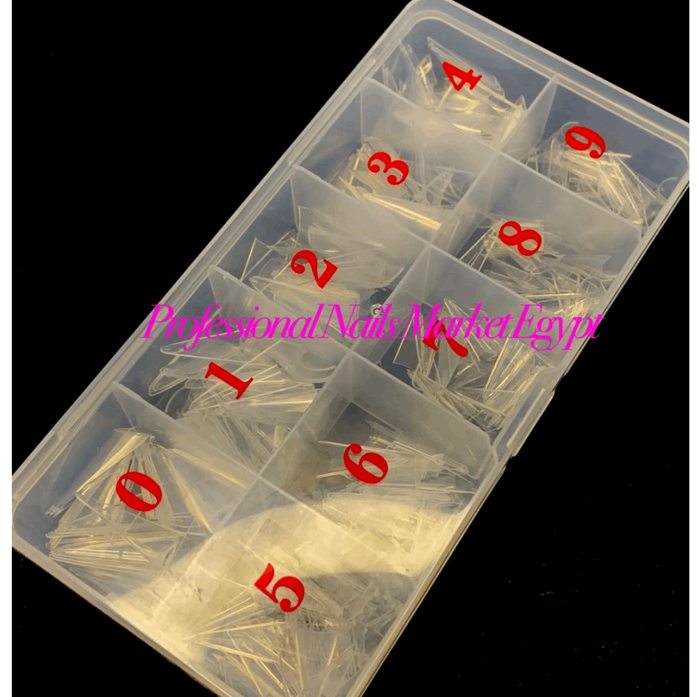 Tips &amp; Extension forms Plastic Tips for Nail Extension – Smile Line Design 500pcs