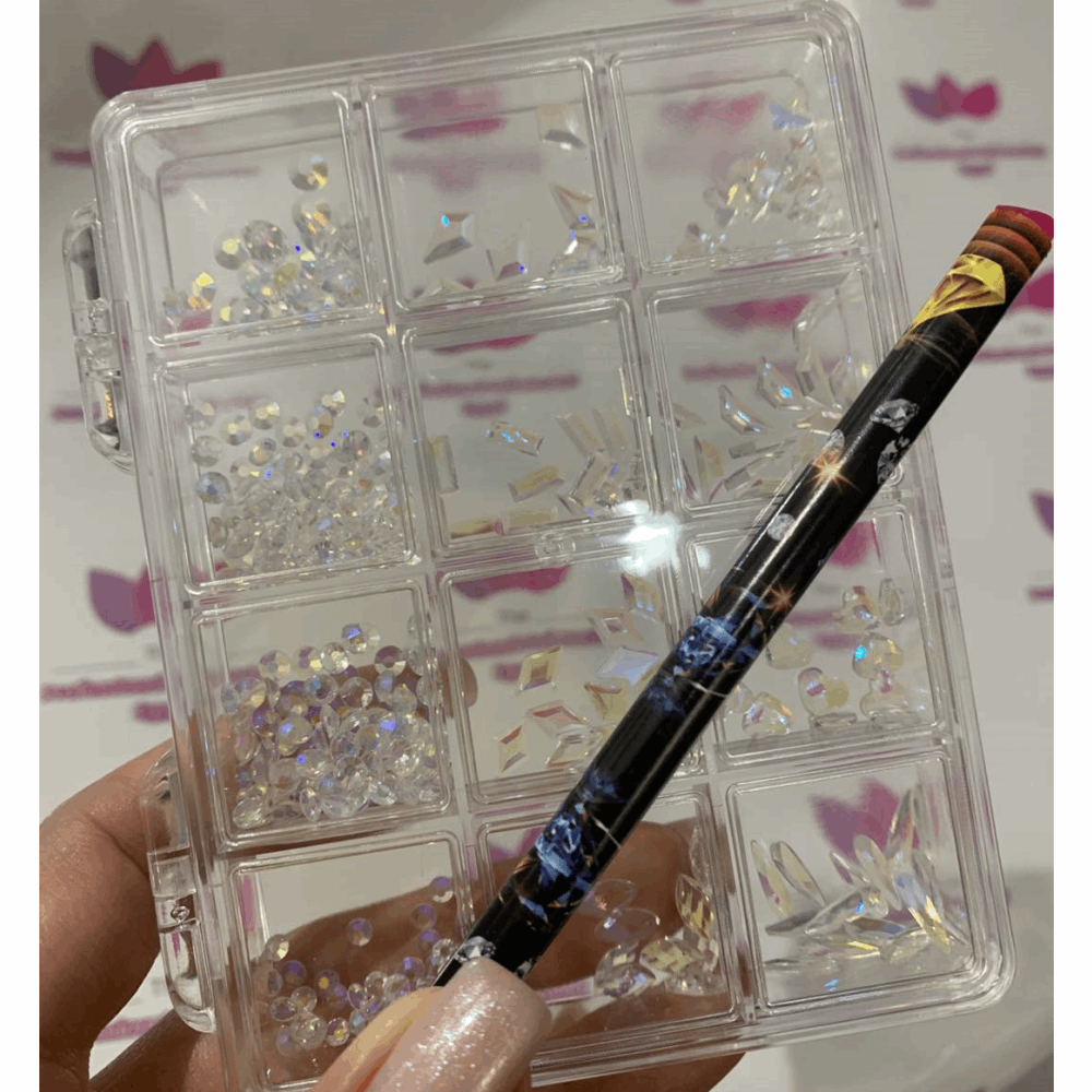 Decore Nail Decor Box + Silicone Pen for Rhinestones
