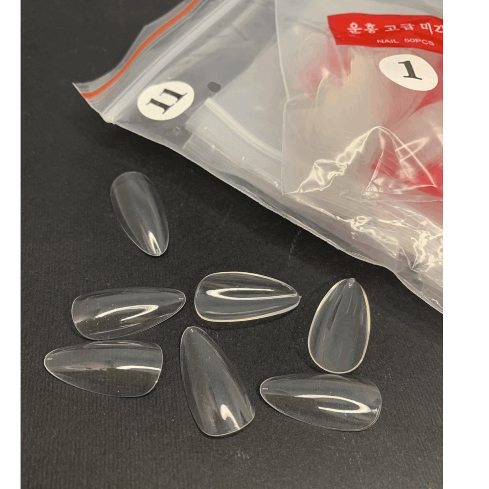 Tips &amp; Extension forms Plastic Tips for Nail Extension 500pcs Clear