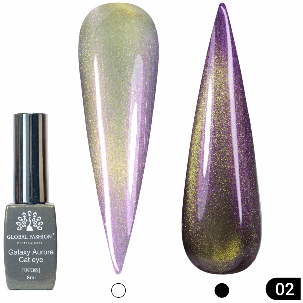 Gel Polish CAT EYE Global Fashion Galaxy Aurora 8ml 02