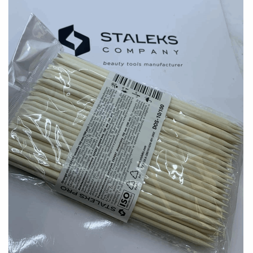 ACCESSORIES Staleks Orange Sticks – 100 pcs 150 mm long