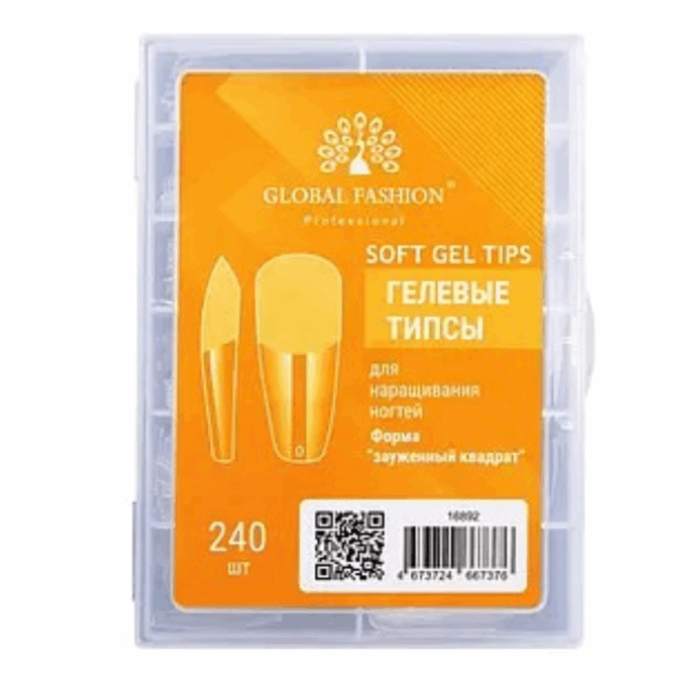 GEL TIPS Global Fashion long coffin 240pcs