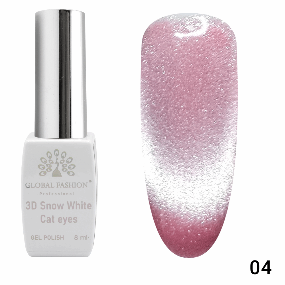 Gel Polish CAT EYE Global Fashion 3D SNOW 8ml 04