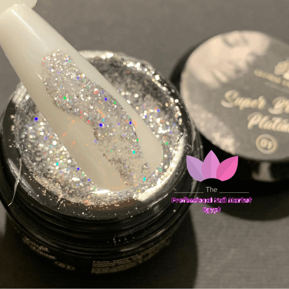 Gel Polish Global Fadhion Global Fashion Super Bright Platinum — 5 g