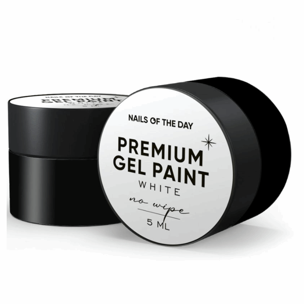 GEL PAINT &amp; STAMPING Nails Of The Day No Wipe White 5ml