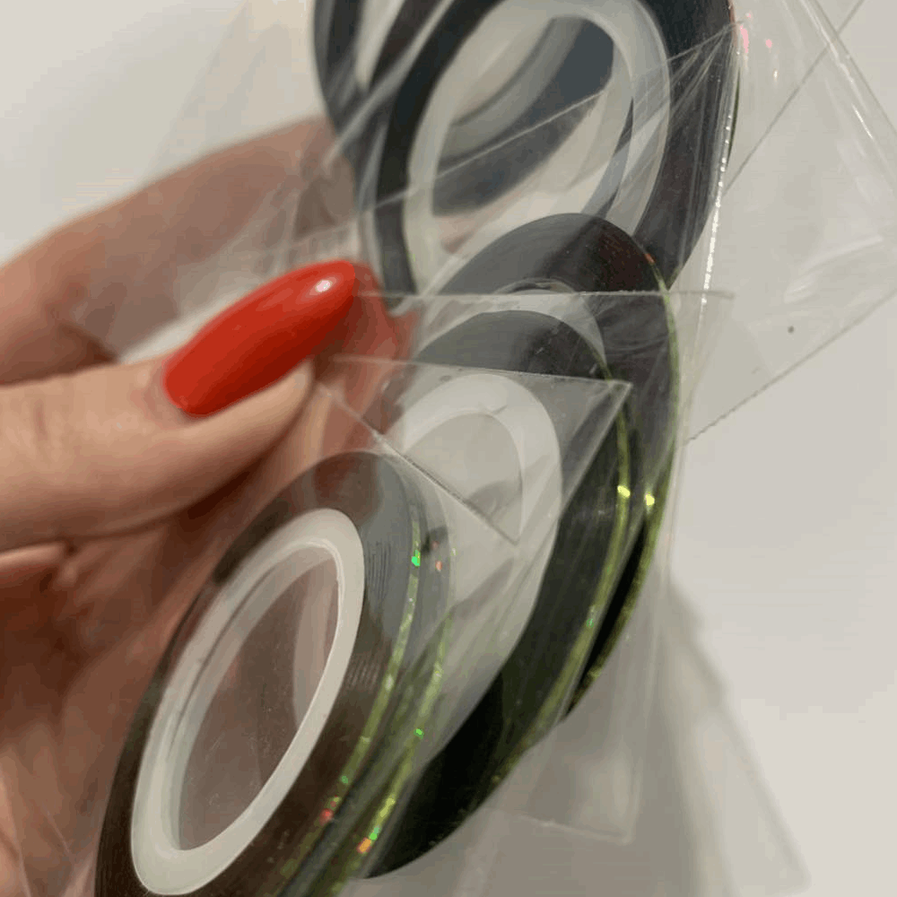 DECORE Ribbon green holographic