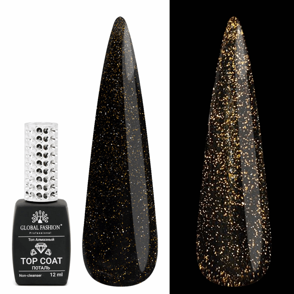 Top Coat GLOBAL FASHION Top reflective 12ml gold