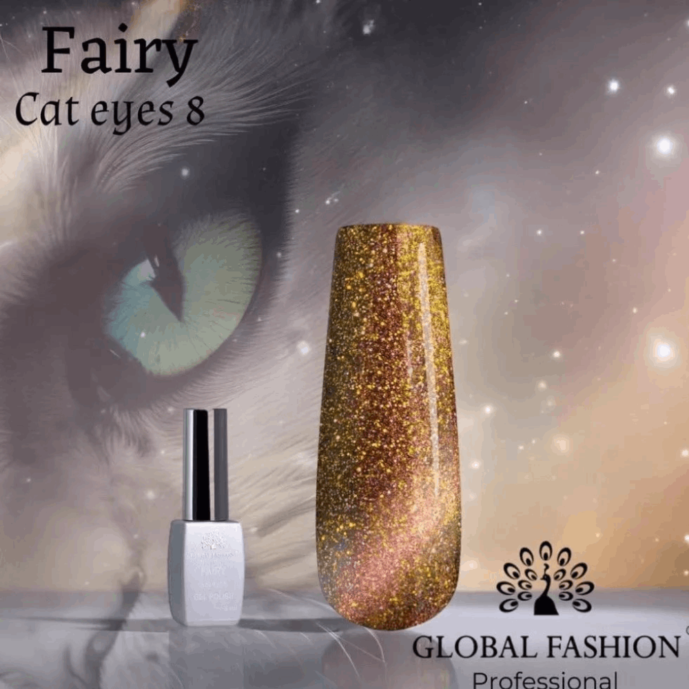 Gel Polish Reflective GLOBAL FASHION Fairy 8ml 08