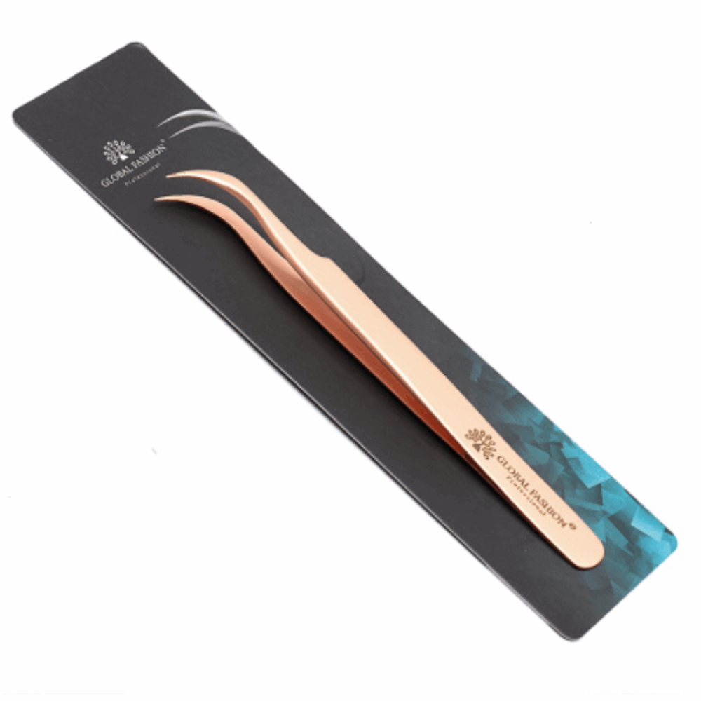 TWEEZERS Global Fashion round tip gold