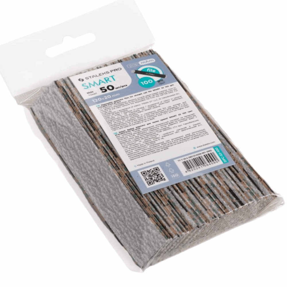 REFILL FILES For Manicure Staleks Pap Mam Files for manicure metal base 100grit 50pcs