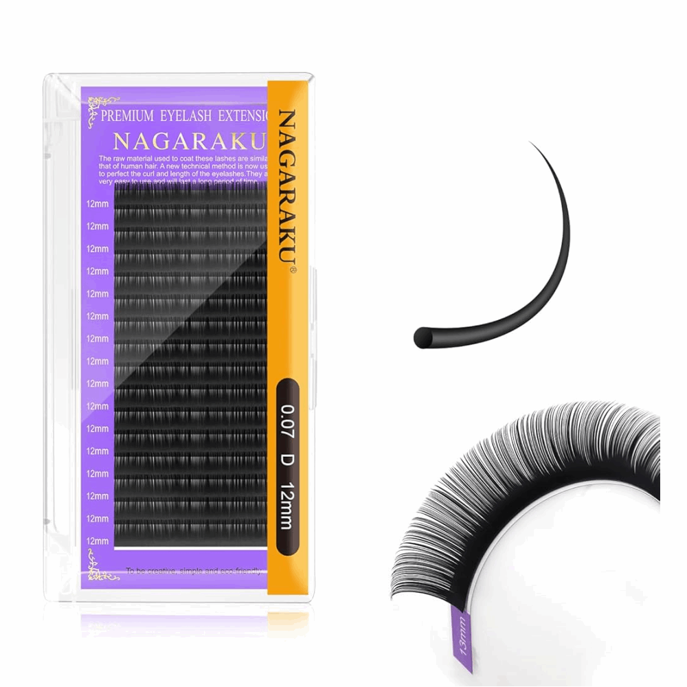 EYELASHES NAGARAKU One Size D0.07 12mm