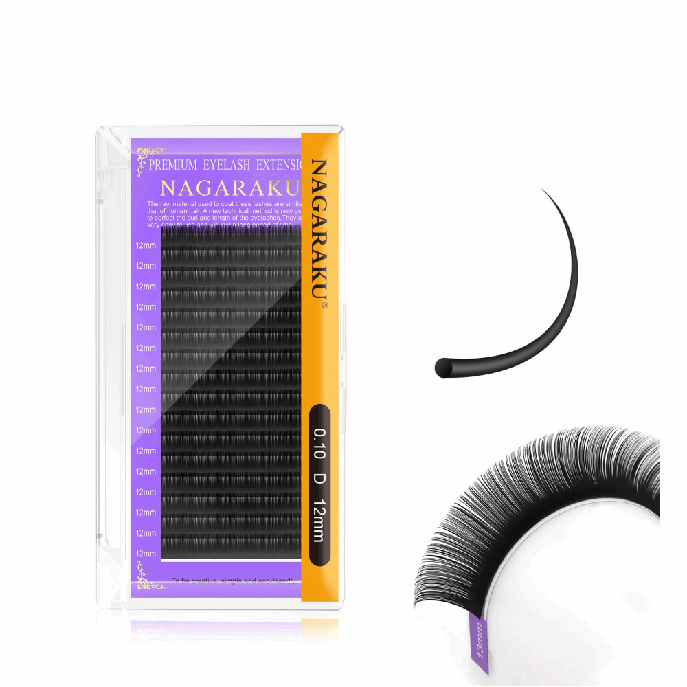 EYELASHES NAGARAKU One Size D0.10 12mm