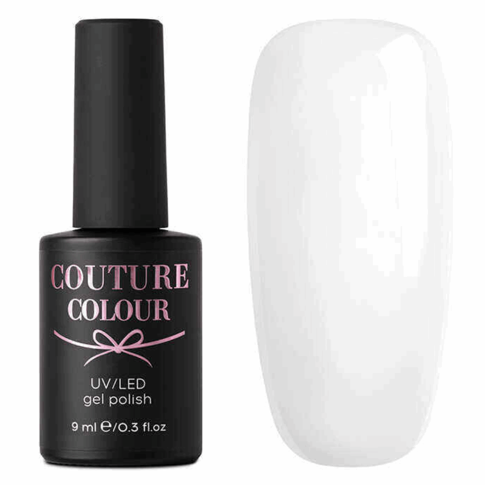 Gel Polish White &amp; Black Couture Colour 9ml White