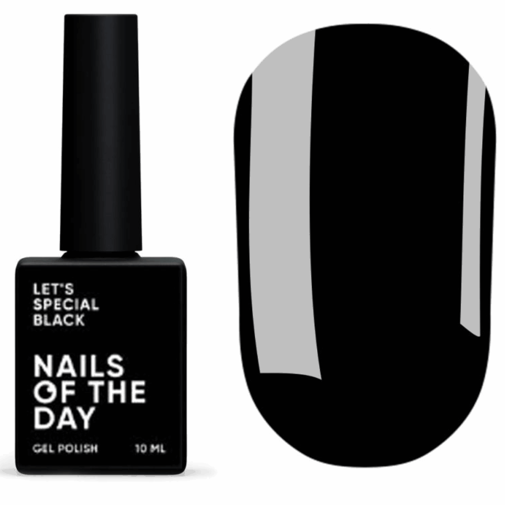 Gel Polish White &amp; Black Nails of the Day Perfect Black 10ml