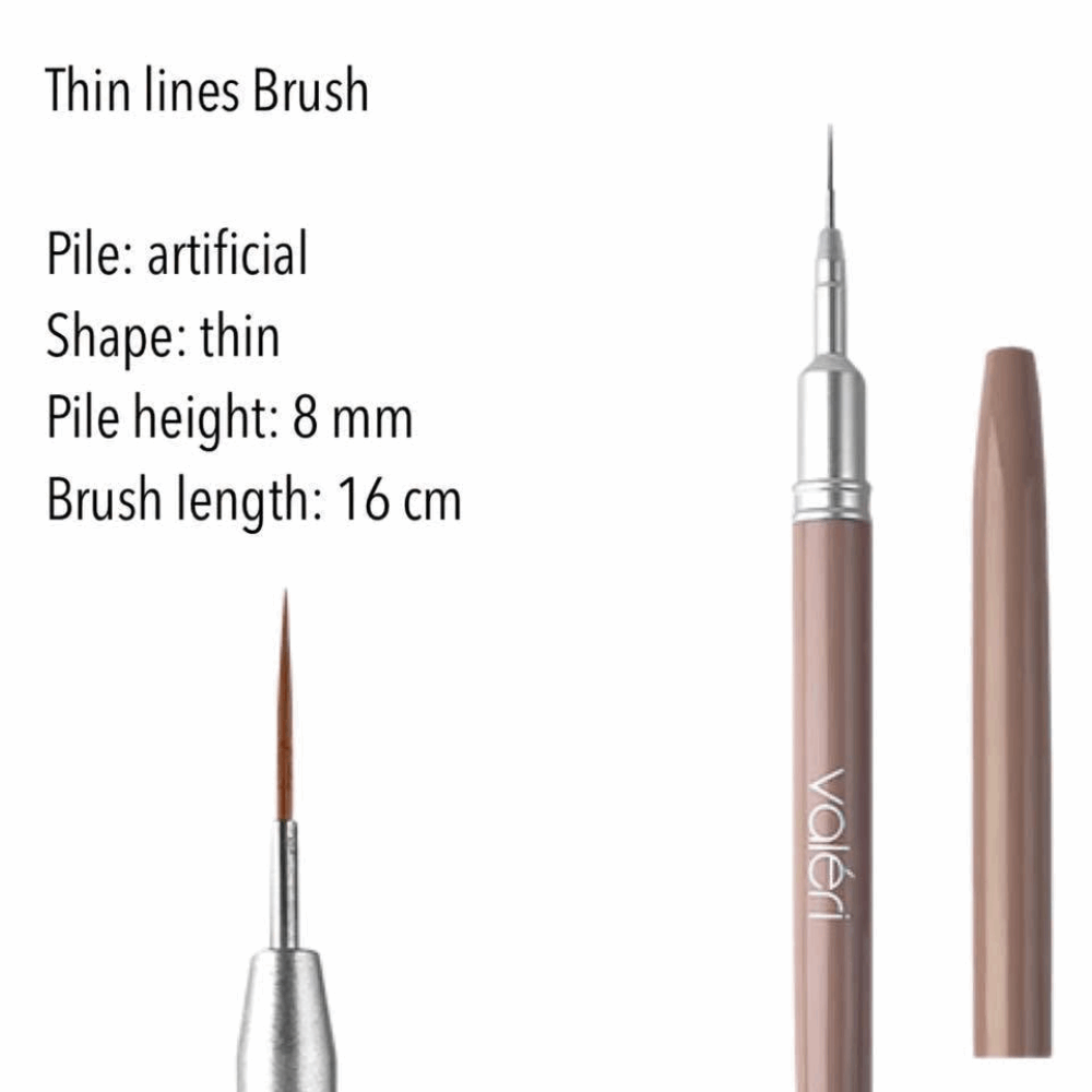 BRUSHES FOR GEL VALERI Liner Brush 8mm