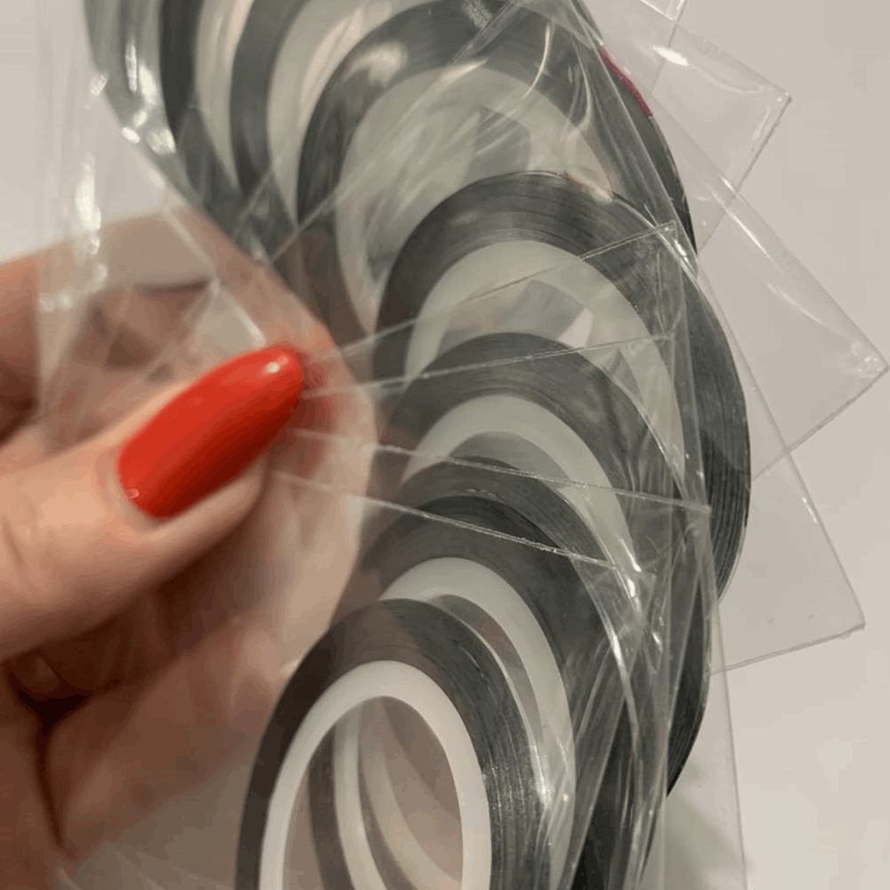 DECORE Ribbon silver glossy