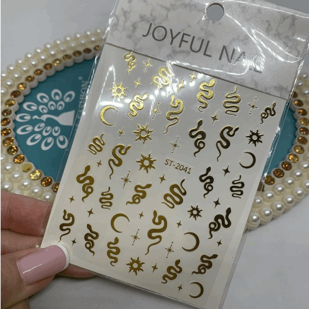 STICKERS 3D nail  Snakes