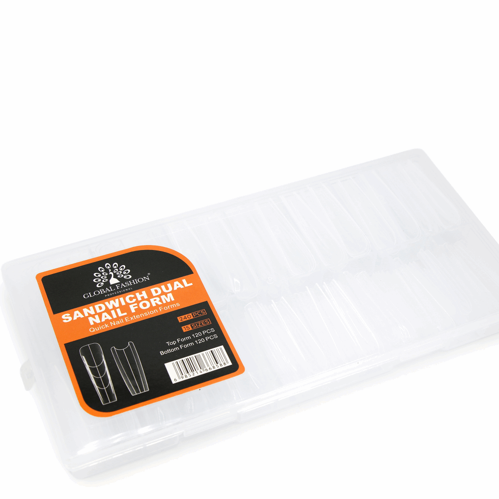 Upper FORMS Global Fashion Sandwich Dual Nail Form 240pcs 113144
