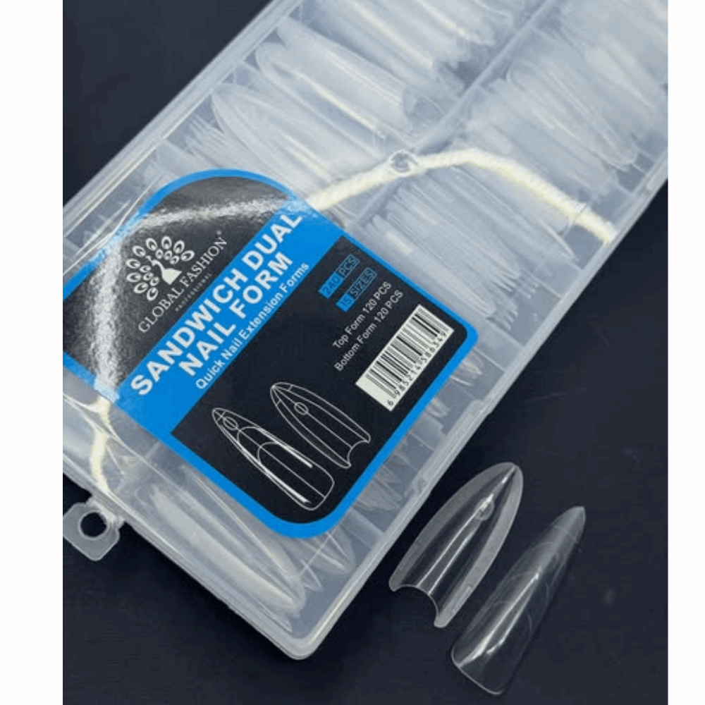 Upper FORMS Global Fashion Sandwich Dual Nail Form 240pcs 113149