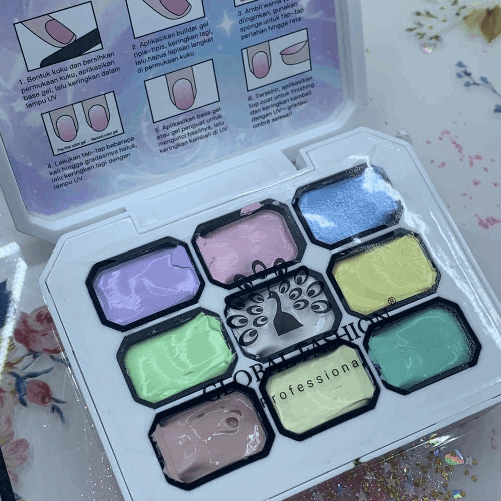 GEL PAINT &amp; STAMPING Global Fashion UV Solid Nail Polish Set 9 Color