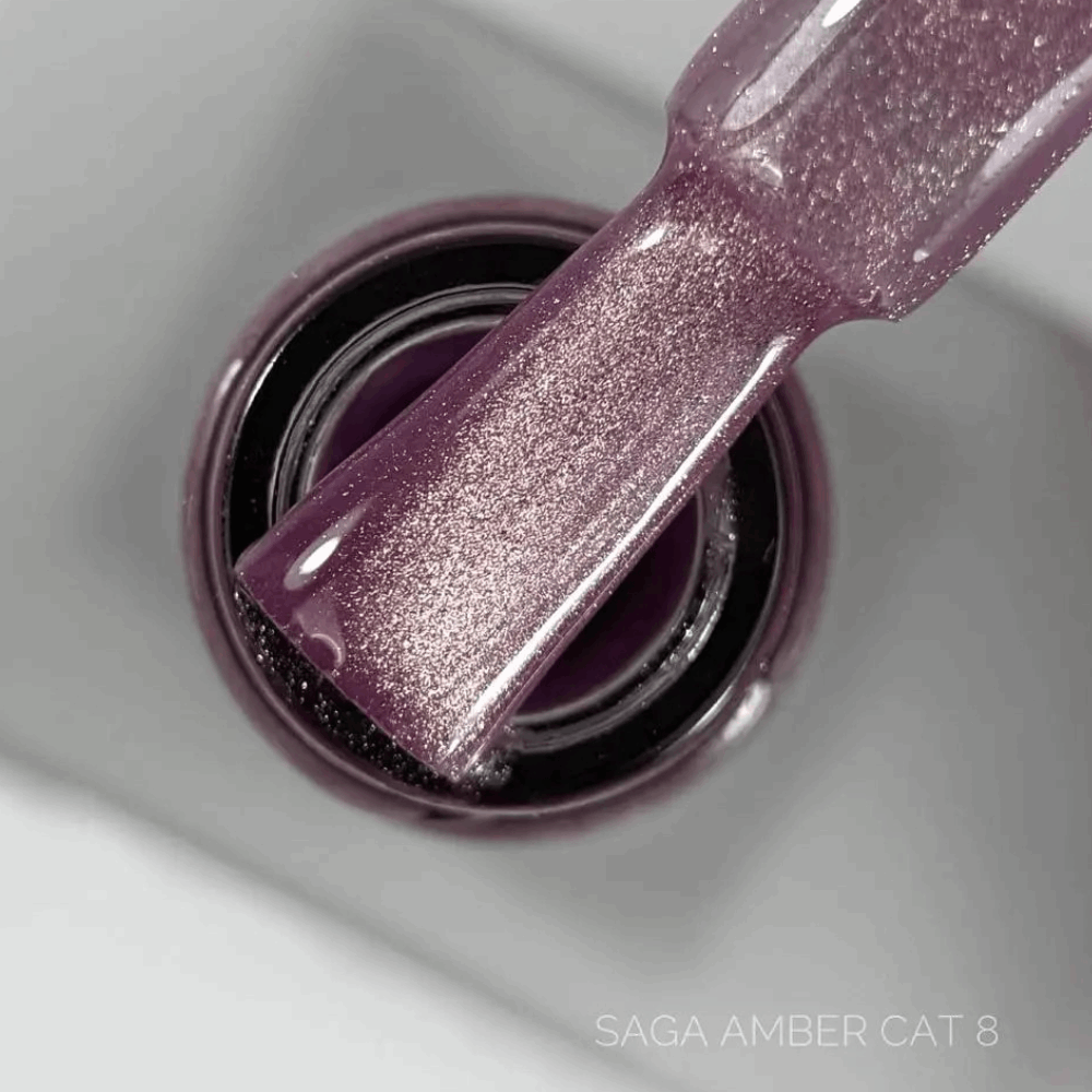 Gel Polish SAGA CAT EYE / USA AMBER 10ml 08