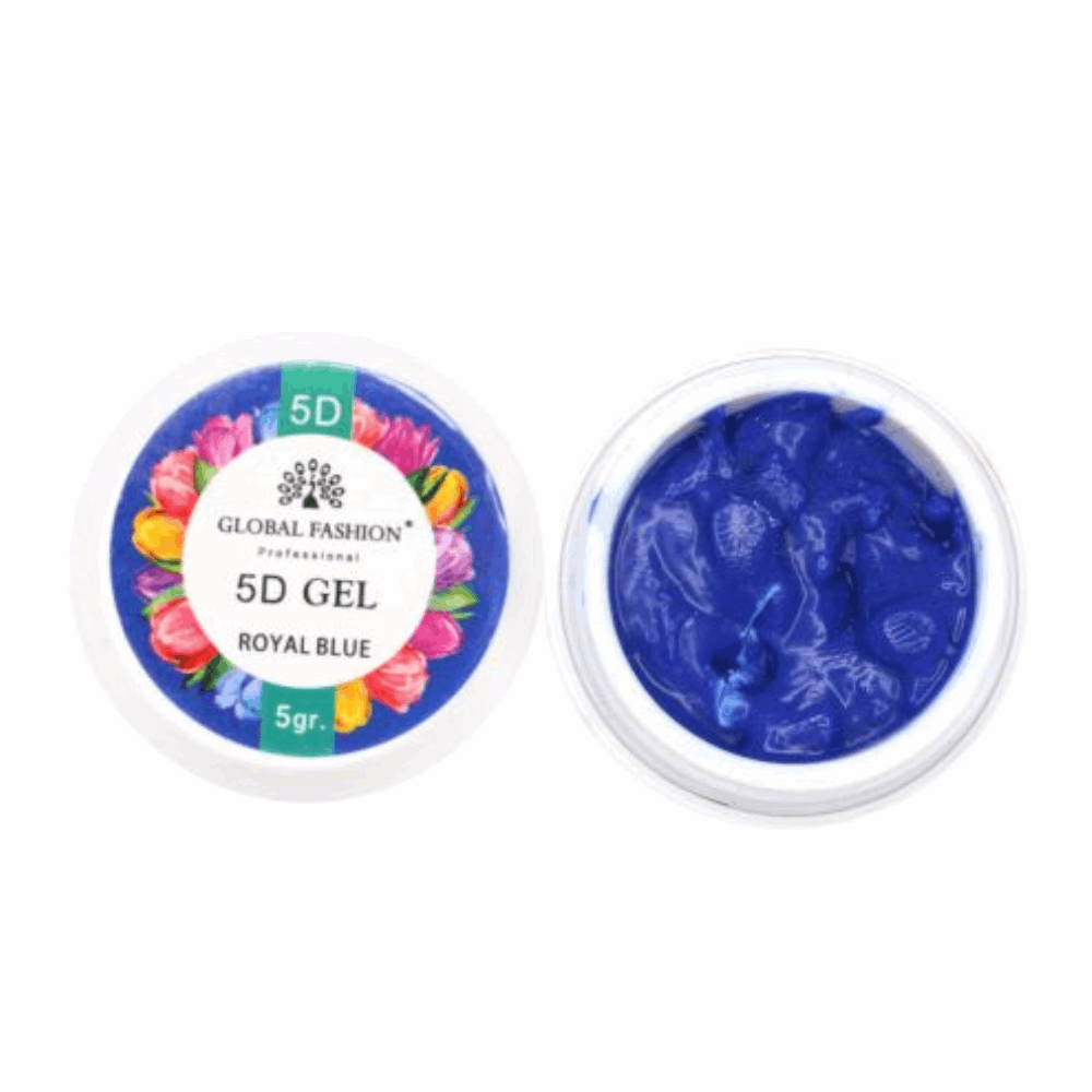 GEL PAINT &amp; STAMPING Global Fashion 5D Color Gel royal blue 011 5gr