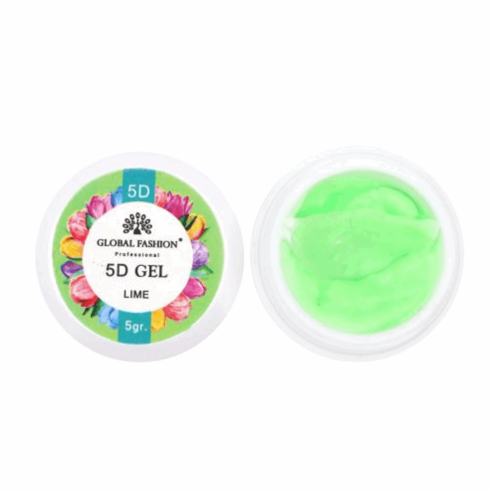 GEL PAINT &amp; STAMPING Global Fashion 5D Color Gel lime 008 5gr