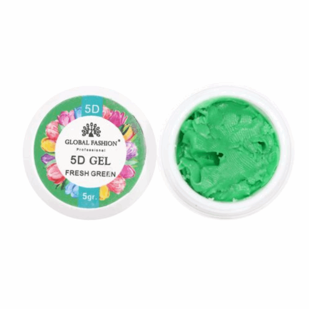 GEL PAINT &amp; STAMPING Global Fashion 5D Color Gel fresh green 009 5gr