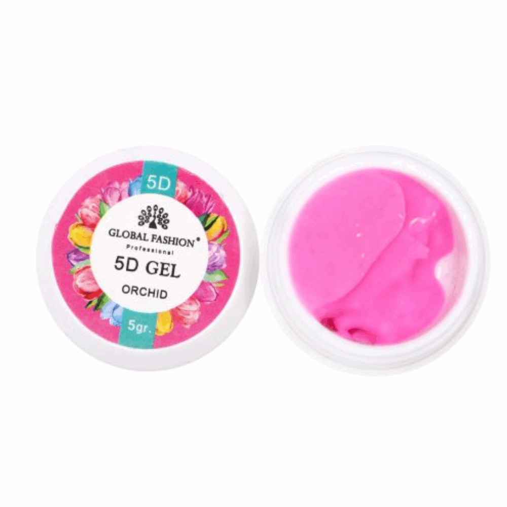GEL PAINT &amp; STAMPING Global Fashion 5D Color Gel orchid 005 5gr