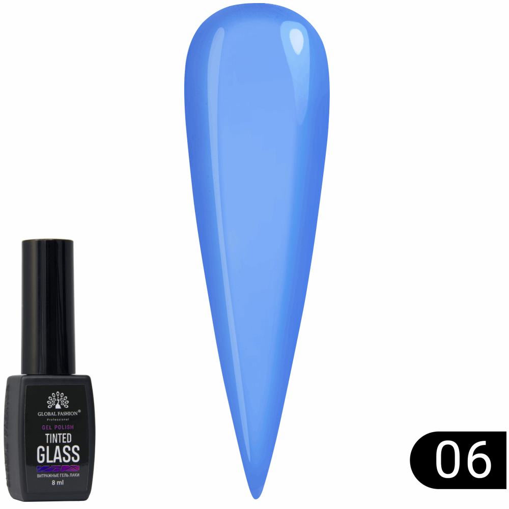Gel Polish JELLY VITRAGE GLOBAL FASHION Tinted Glass 8ml 06