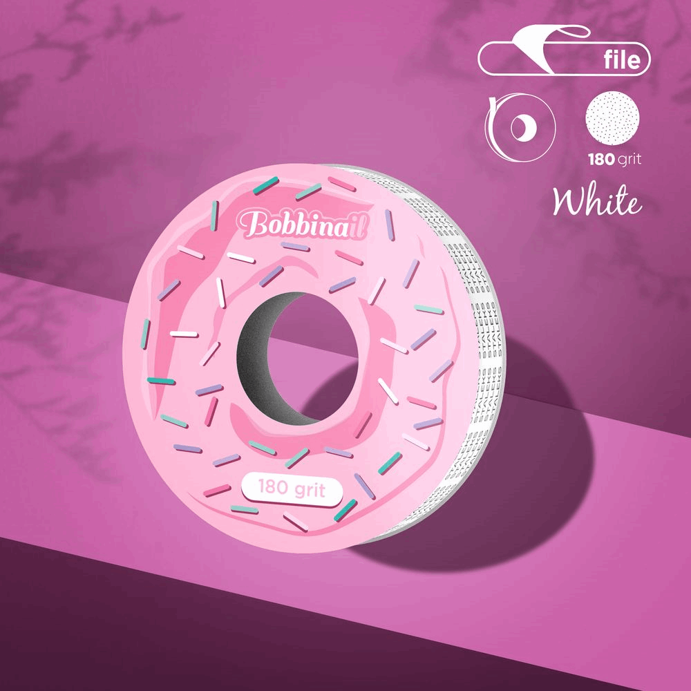 REFILL FILES Staleks Bobbinaie Disposable White Abrasive Tape Expert 180grit