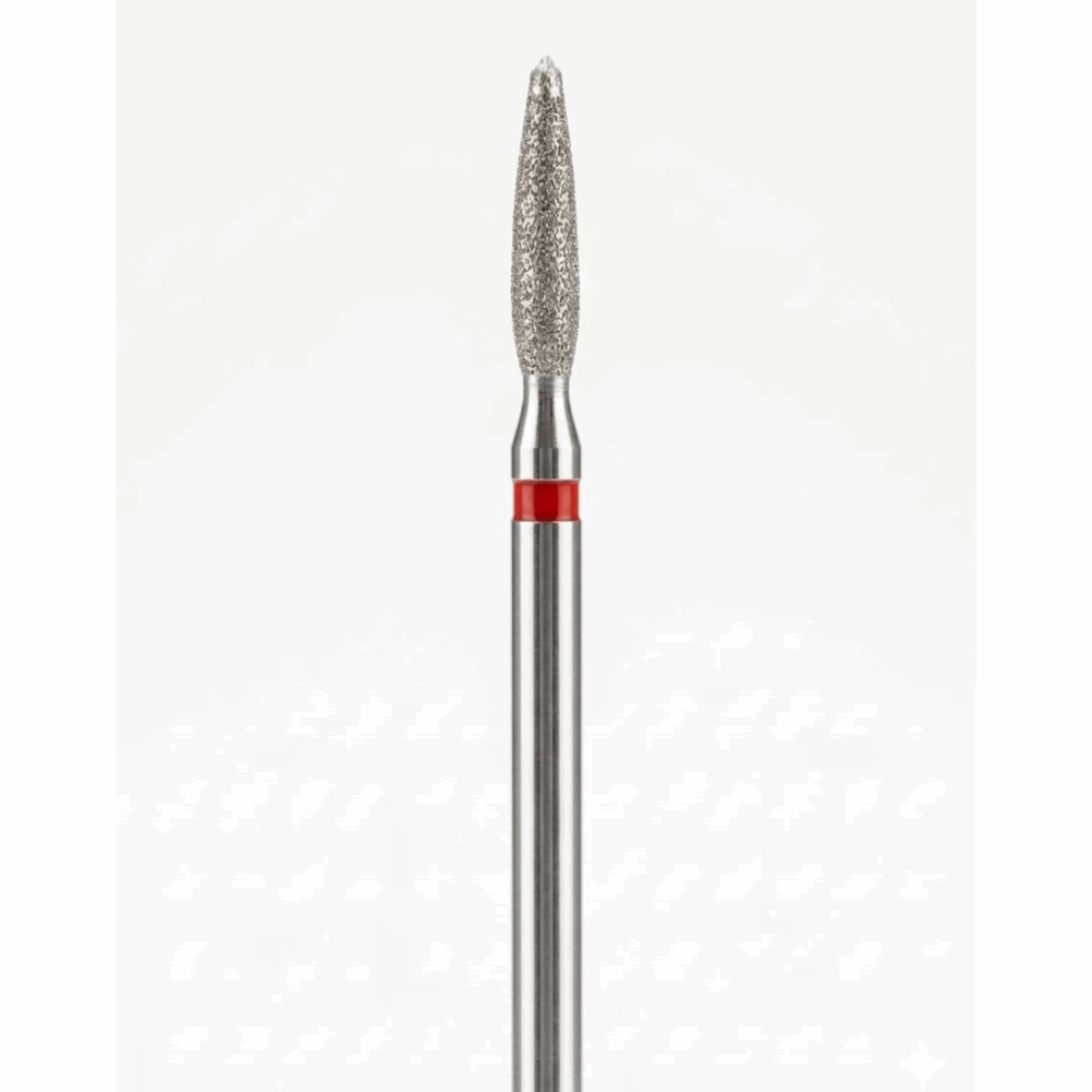 DIAMOND BITS dark blunt-end flame Red 2.1/10mm
