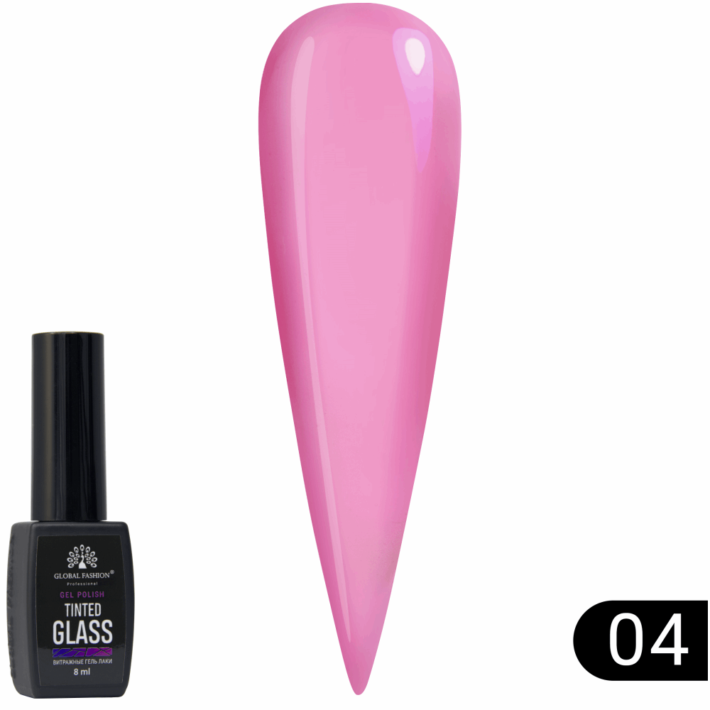 Gel Polish JELLY VITRAGE GLOBAL FASHION Tinted Glass 8ml 04