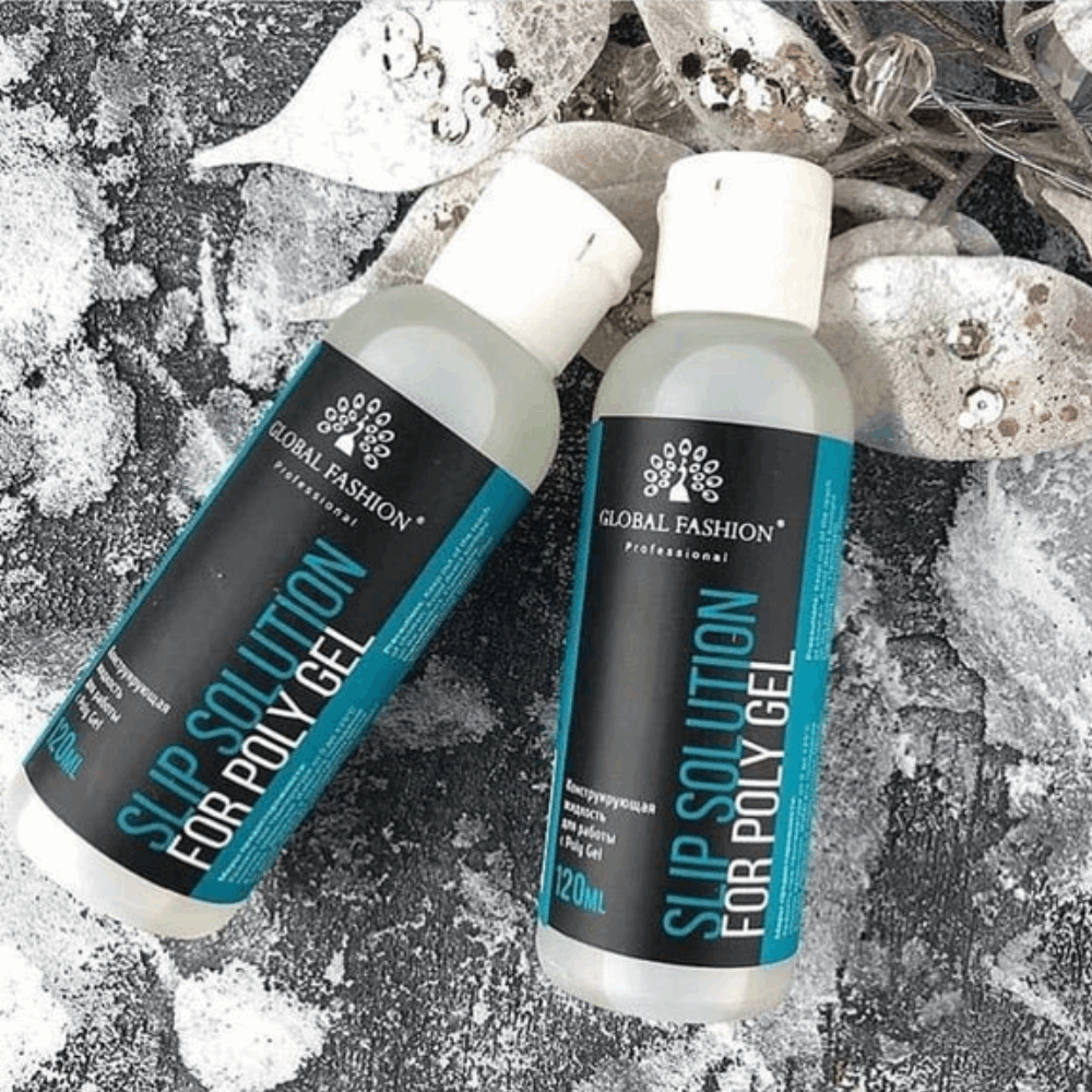 LIQUIDS FOR NAILS Global Fashion Slip Solution For Poly Gel 120ml