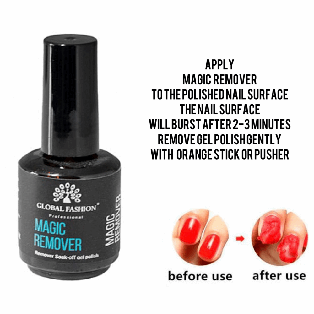 LIQUIDS FOR NAILS Global Fashion Magic Remover 15ml