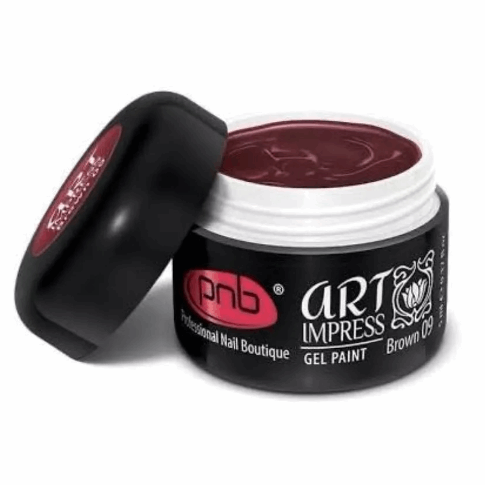 GEL PAINT &amp; STAMPING PNB Art Impress 09 BROWN 5ml