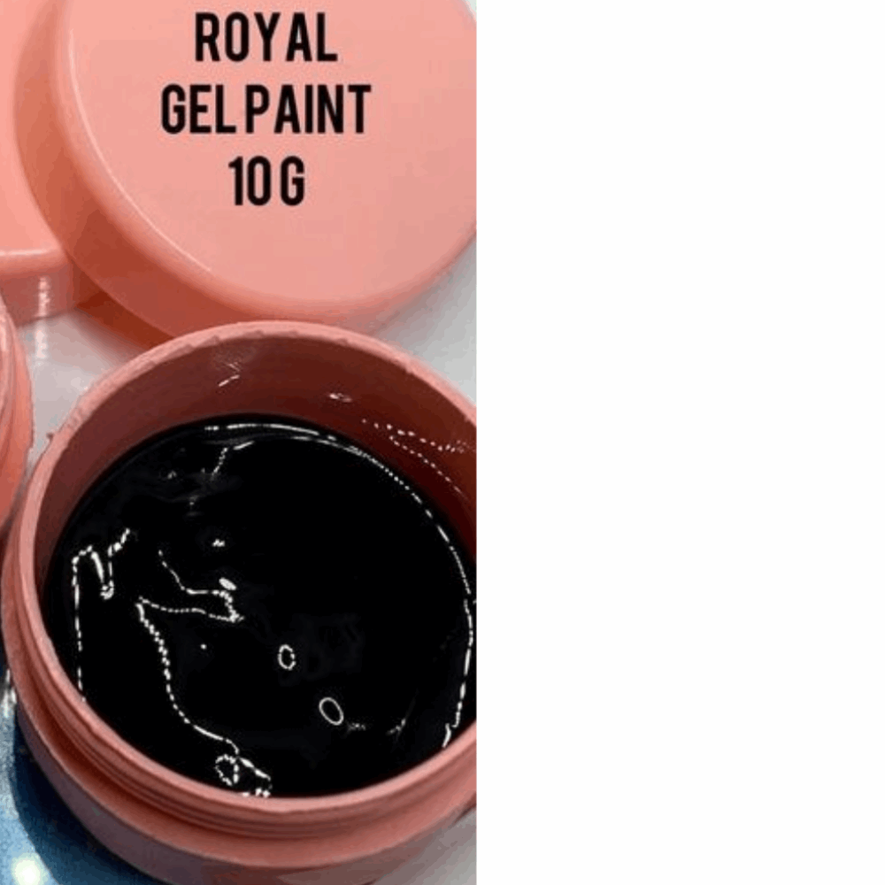 Gel Paint &amp; Paste Royal Gel Paint Black 10gr Germany
