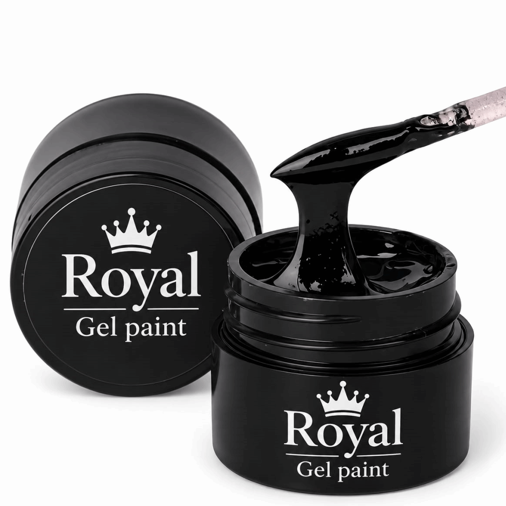 GEL PAINT &amp; STAMPING Royal Black 10gr Germany