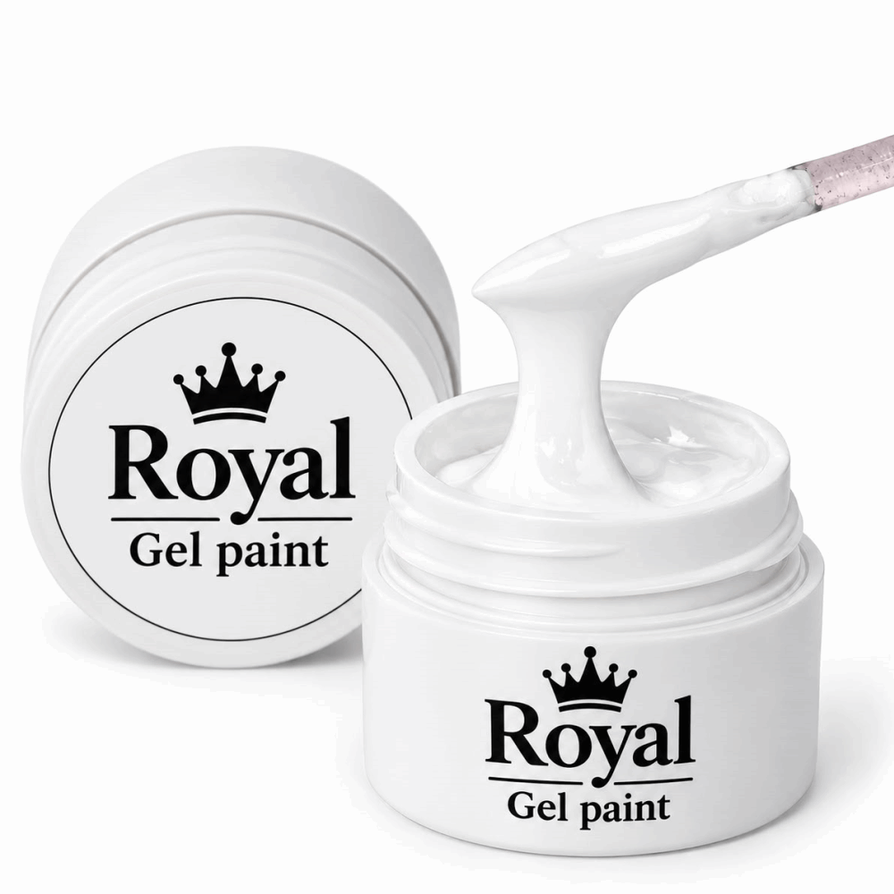 GEL PAINT &amp; STAMPING Royal White 5gr Germany