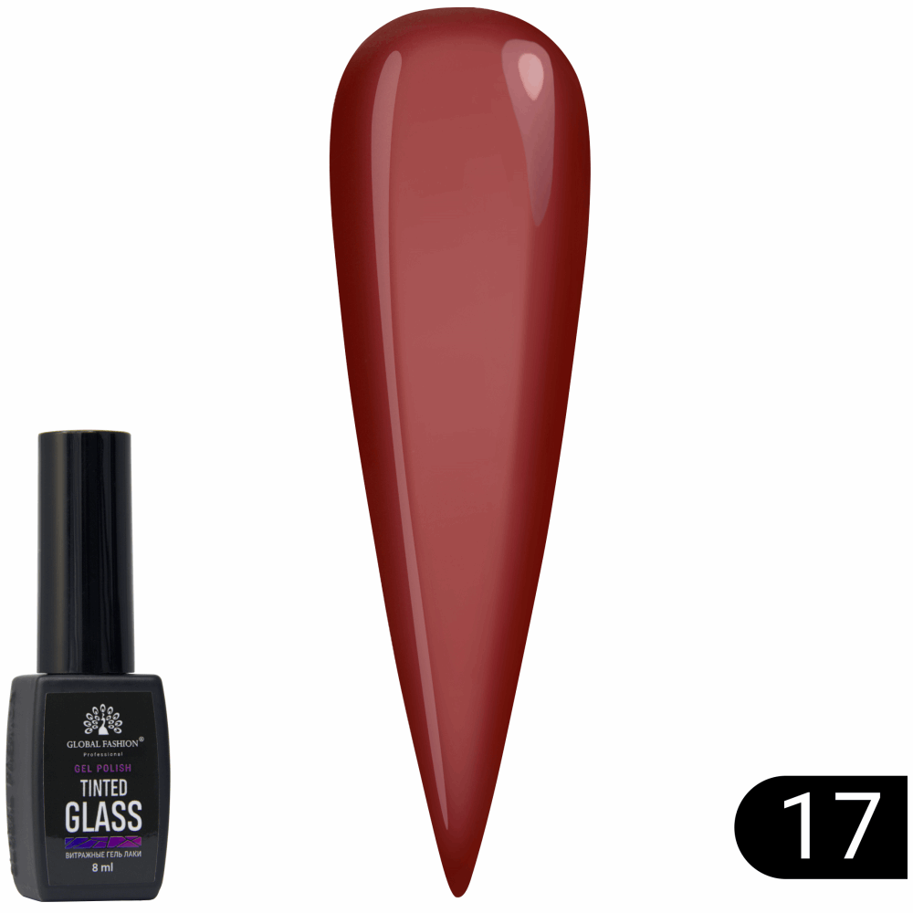Gel Polish JELLY VITRAGE GLOBAL FASHION Tinted Glass 8ml 17