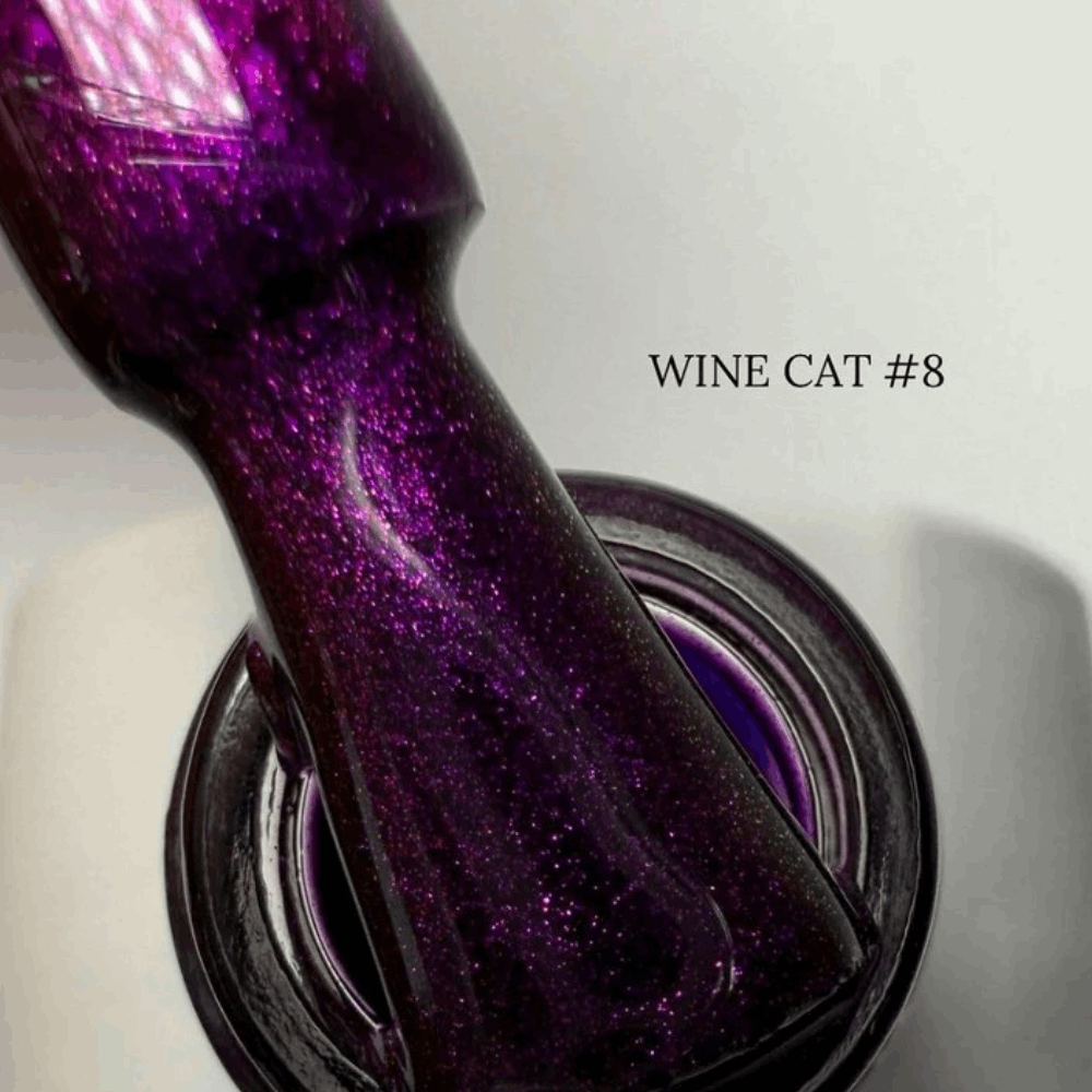 Gel Polish SAGA CAT EYE / USA Wine Cat 10ml 08