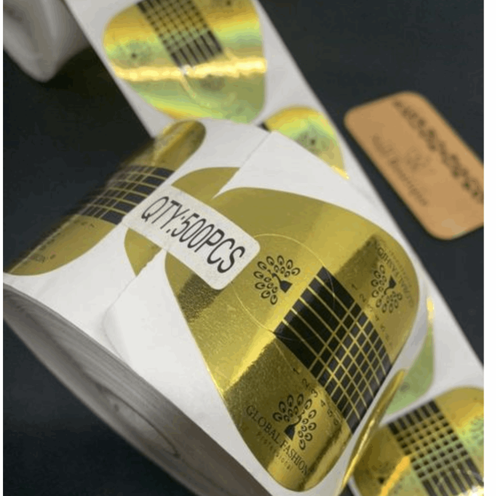 Tips &amp; Extension forms Global Fashion Paper Forms 500pcs gold