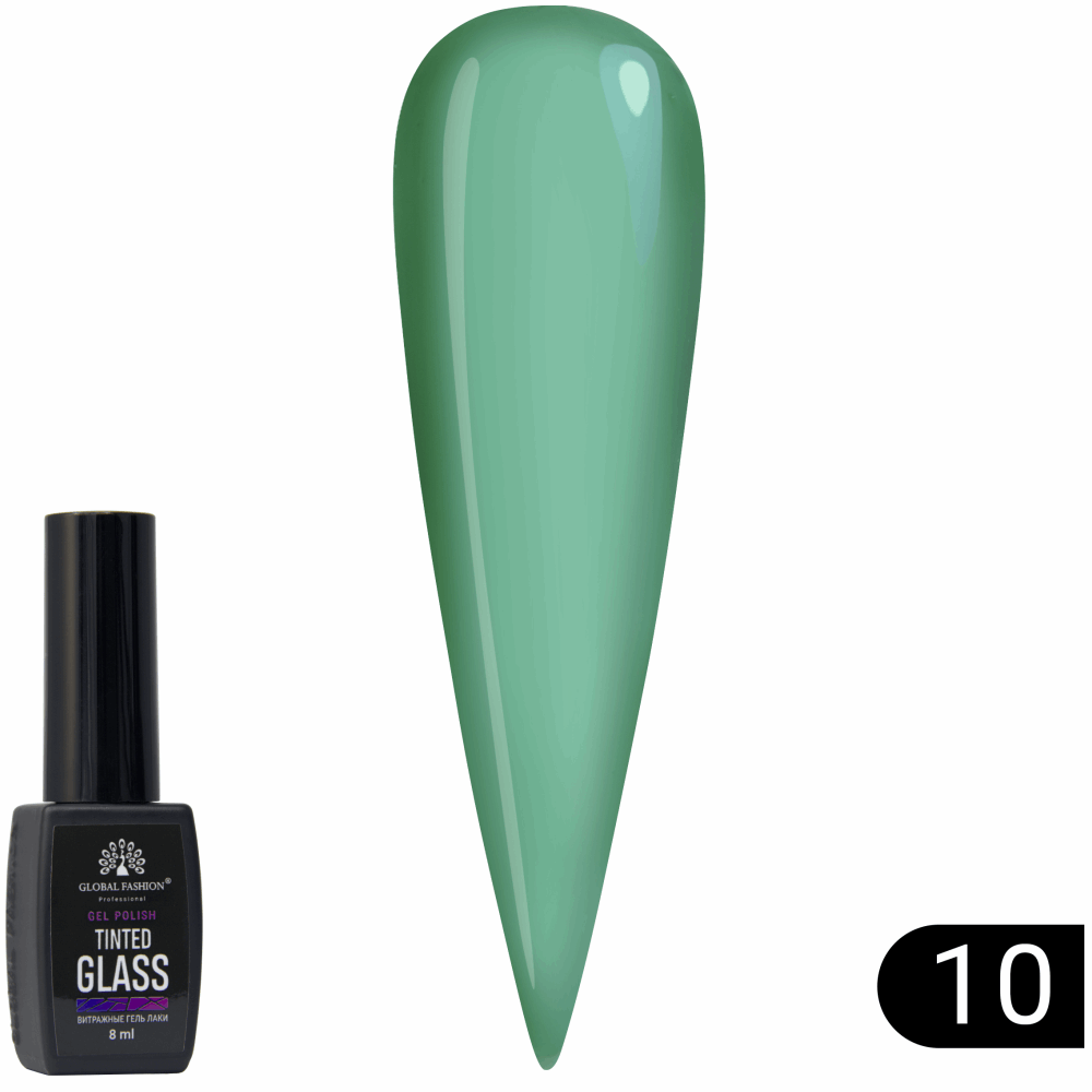 Gel Polish JELLY VITRAGE GLOBAL FASHION Tinted Glass 8ml 10